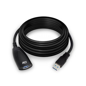 ACT AC6105 | USB 2.0 Booster | 5m | Zwart ACT AC6105 | USB 2.0 Booster | 5m | Zwart