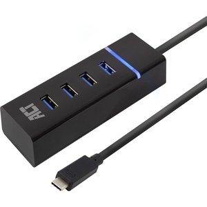 ACT AC6415 interface hub USB 3.2 Gen 1 (3.1 Gen 1) Type-C 5000 Mbit/s Zwart