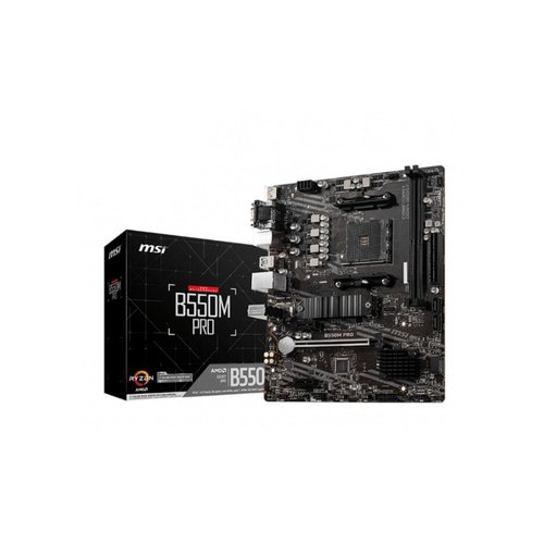 MSI B550M PRO moederbord AMD B550 Socket AM4 micro ATX MSI B550M PRO moederbord AMD B550 Socket AM4 micro ATX