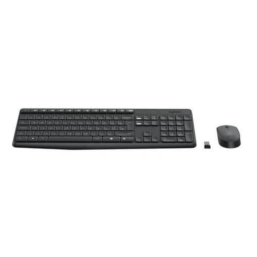 Logitech MK235 toetsenbord RF Draadloos QWERTY US International Grijs