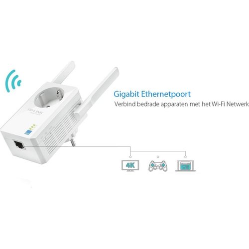 TP-Link TL-WA860RE | Wi-Fi 4 Range Extender | Single-band 2,4 GHz | 300 Mbps | 10/100 Mbps Ethernet | Wit