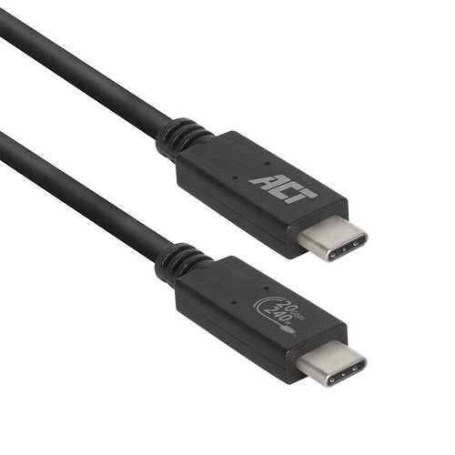 ACT AC7431 USB-kabel 1 m USB4 Gen 2x2 USB C Zwart ACT AC7431 USB-kabel 1 m USB4 Gen 2x2 USB C Zwart