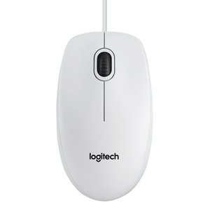 Logitech B100 | Bekabelde Muis | Links- en Rechtshandig | USB-A | 800 DPI | Wit