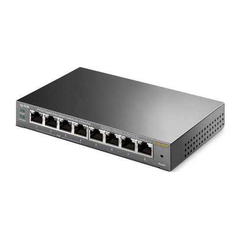 TP-Link TP-LINK TL-SG108PE Unmanaged Gigabit Ethernet (10/100/1000) Power over Ethernet (PoE) Zwart