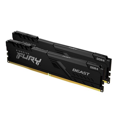 Kingston Fury Beast | 16GB 2x8GB DDR4 | 2666MHz | DIMM | CL16 | Geheugenmodule | RAM Kingston Fury Beast | 16GB 2x8GB DDR4 | 2666MHz | DIMM | CL16 | Geheugenmodule | RAM