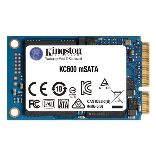 Kingston Technology KC600 mSATA 512 GB SATA III 3D TLC Kingston Technology KC600 mSATA 512 GB SATA III 3D TLC