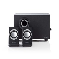 CSPR10021BK | 2.1 Luidsprekerset | 16W RMS | Zwart