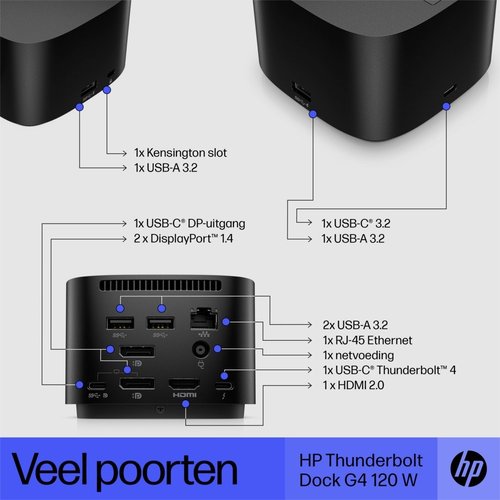 Hewlett Packard HP Thunderbolt Dock 120 watt G4