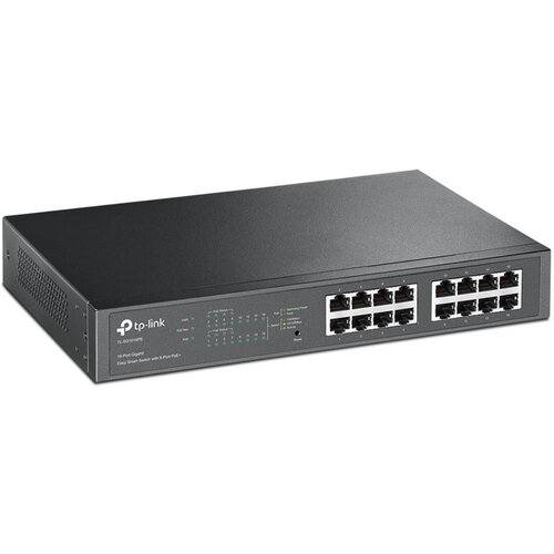 TP-Link TP-LINK TL-SG1016PE Managed Gigabit Ethernet (10/100/1000) Power over Ethernet (PoE) Zwart
