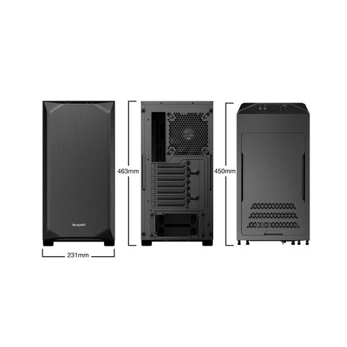 be quiet! Pure Base 500 | Midi Tower Case | Zwart be quiet! Pure Base 500 | Midi Tower Case | Zwart