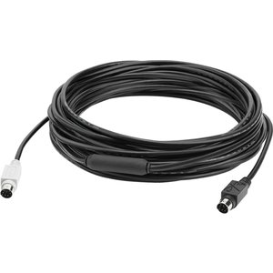 Logitech GROUP 10m Extender Cable 939-001487 | Mini-DIN-6 | Voor grote vergaderruimtes | Zwart Logitech GROUP 10m Extender Cable 939-001487 | Mini-DIN-6 | Voor grote vergaderruimtes | Zwart