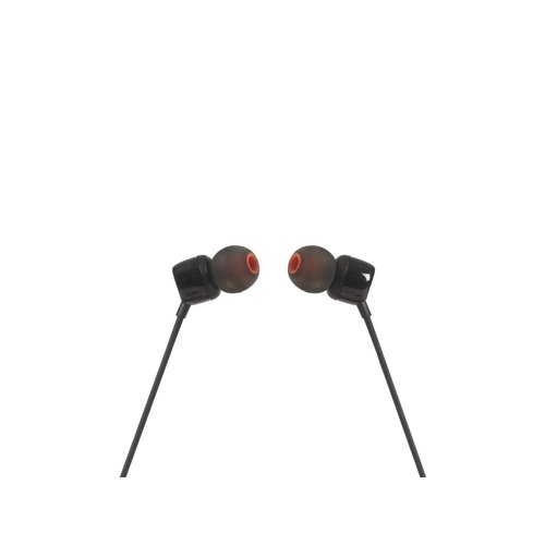 JBL Tune 110 Headset Bedraad In-ear Muziek Zwart JBL Tune 110 Headset Bedraad In-ear Muziek Zwart