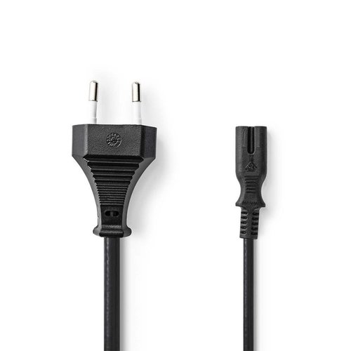 Nedis PCGP11040BK20 electriciteitssnoer Zwart 2 m C7 stekker Nedis PCGP11040BK20 electriciteitssnoer Zwart 2 m C7 stekker