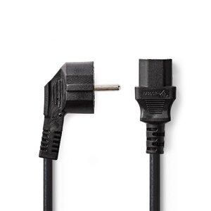 Nedis CEGT10000BK20 | Elektriciteitssnoer | 2 Meter | IEC 320 C13 Stekker | Zwart