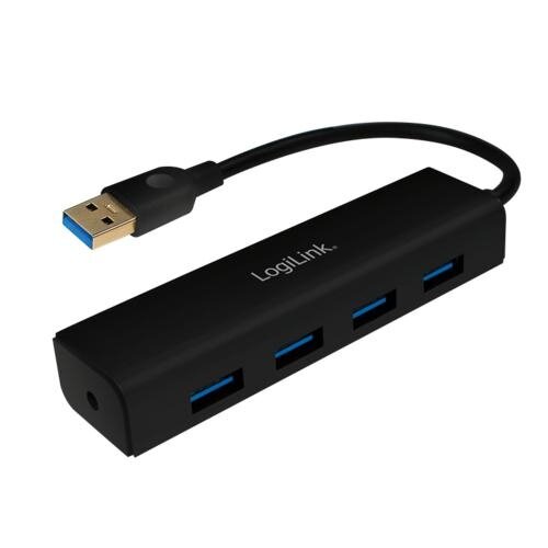 Logilink LogiLink UA0295 interface hub USB 3.2 Gen 1 (3.1 Gen 1) Type-A 5000 Mbit/s Zwart