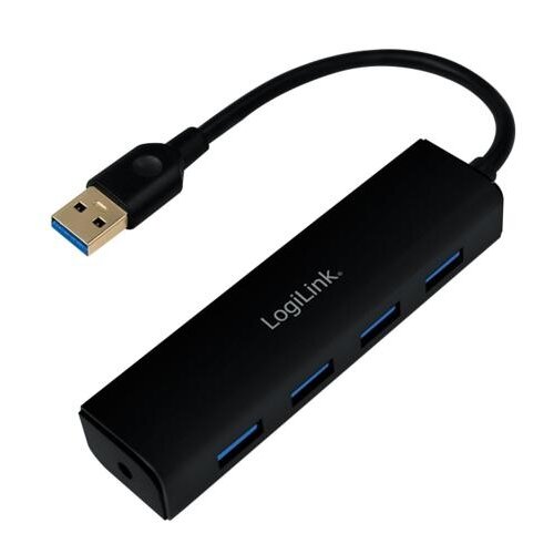 Logilink LogiLink UA0295 interface hub USB 3.2 Gen 1 (3.1 Gen 1) Type-A 5000 Mbit/s Zwart