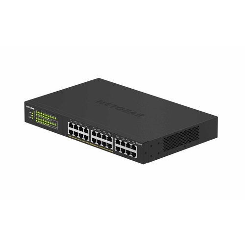 Netgear NETGEAR GS324P Unmanaged Gigabit Ethernet (10/100/1000) Power over Ethernet (PoE) 1U Zwart