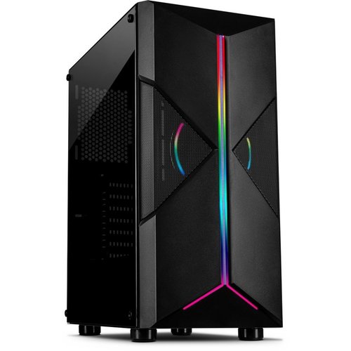 Inter-Tech IT-3306 CAVY Tower Zwart Inter-Tech IT-3306 CAVY Tower Zwart