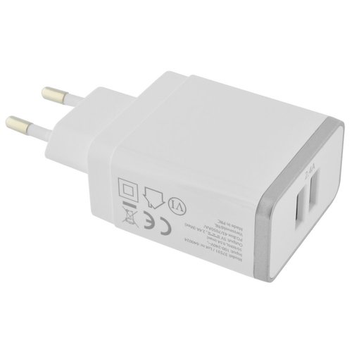 Mobiparts Wall Charger Dual USB 2.4A White