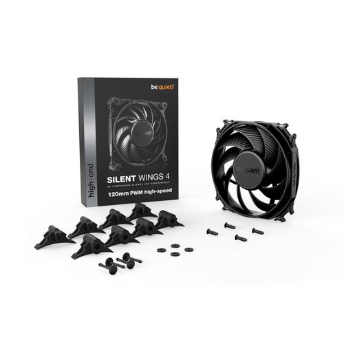 be quiet! Silent Wings 4 | 120mm PWM Behuizingsventilator | Zwart | Single Pack (1 stuk)