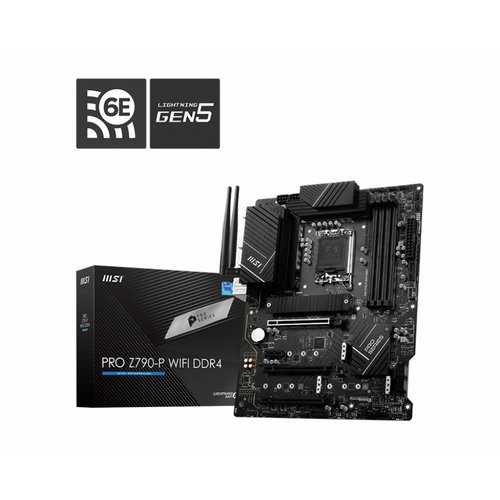 MSI PRO Z790-P WIFI | Socket LGA 1700 | Intel Z790 | 4xDDR5 | ATX | Moederbord MSI PRO Z790-P WIFI | Socket LGA 1700 | Intel Z790 | 4xDDR5 | ATX | Moederbord
