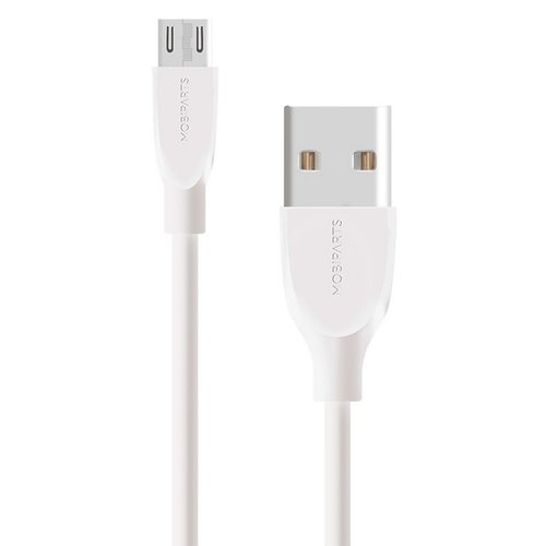 Mobiparts Micro USB to USB Cable 2A 2m White Mobiparts Micro USB to USB Cable 2A 2m White