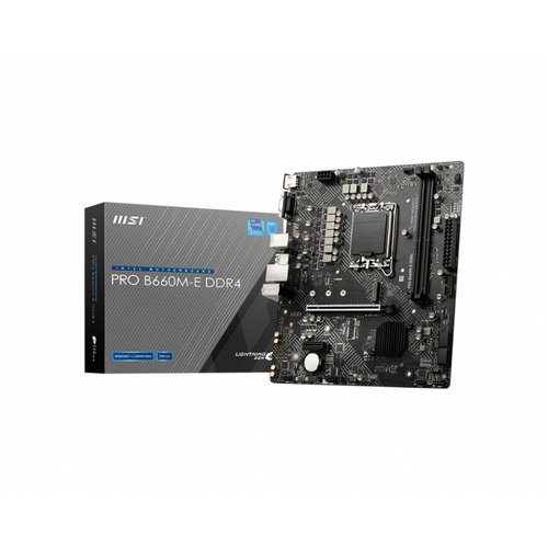 MSI MB PRO B660M-E DDR4 Intel B660 LGA 1700 micro ATX MSI MB PRO B660M-E DDR4 Intel B660 LGA 1700 micro ATX