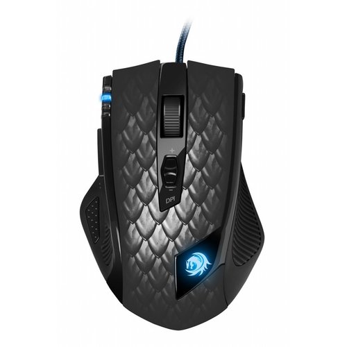 Sharkoon Drakonia Black muis Rechtshandig USB Type-A Laser 8200 DPI Sharkoon Drakonia Black muis Rechtshandig USB Type-A Laser 8200 DPI
