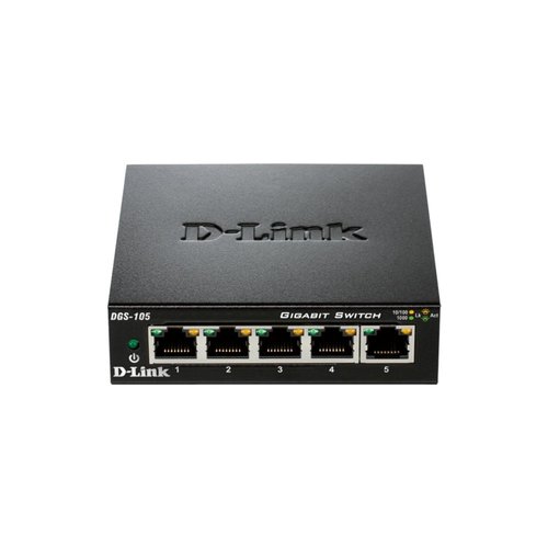 D-LINK D-Link DGS-105 netwerk-switch Unmanaged Zwart D-LINK D-Link DGS-105 netwerk-switch Unmanaged Zwart
