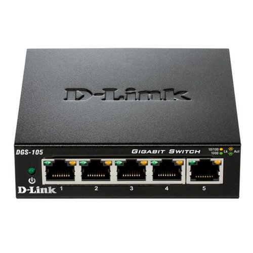 D-LINK D-Link DGS-105 netwerk-switch Unmanaged Zwart