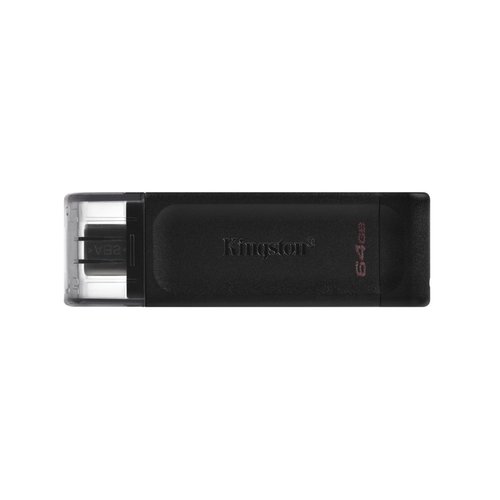Kingston DataTraveler 70 | 64GB USB-C 3.2 Flash Drive | Zwart Kingston DataTraveler 70 | 64GB USB-C 3.2 Flash Drive | Zwart