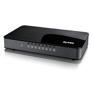 ZyXEL Zyxel GS-108S v2 | Unmanaged Switch | 8 Poorten | Gigabit Ethernet (10/100/1000 Mbps) | Zwart