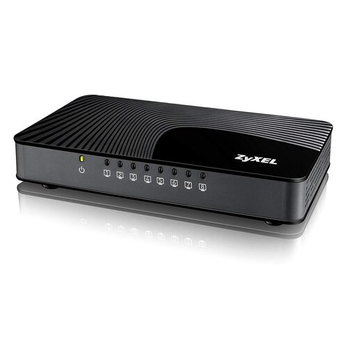 ZyXEL Zyxel GS-108S v2 Gigabit Ethernet (10/100/1000) Zwart ZyXEL Zyxel GS-108S v2 Gigabit Ethernet (10/100/1000) Zwart