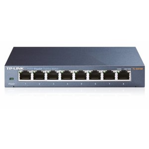 TP-Link TL-SG108 | Unmanaged Switch | 8 Poorten | Gigabit Ethernet (10/100/1000 Mbps) | Zwart