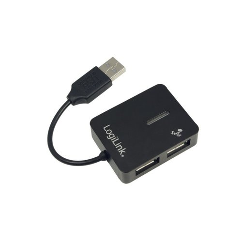 Logilink LogiLink USB 2.0 4-Port Hub 480 Mbit/s Zwart