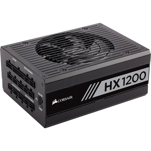 Corsair HX1200 power supply unit 1200 W 20+4 pin ATX ATX Zwart Corsair HX1200 power supply unit 1200 W 20+4 pin ATX ATX Zwart