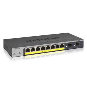 Netgear NETGEAR GS110TP | Managed Switch | L2/L3/L4 | 8 Poorten | Gigabit Ethernet (10/100/1000 Mbps) | PoE | Grijs