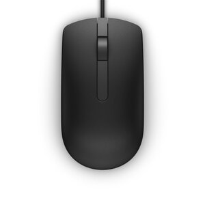 Dell MS116 | Bekabelde Muis | Links- en Rechtshandig | USB-A | 1000 DPI | Zwart