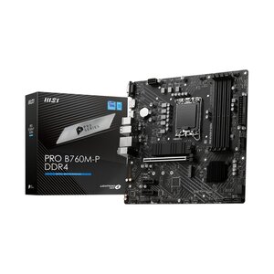 MSI PRO B760M-P | Socket LGA 1700 | Intel B760 | 4xDDR4 | Micro-ATX | Moederbord