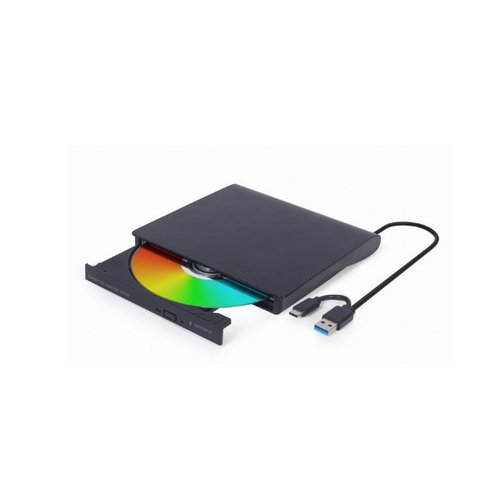 Gembird DVD-USB-03 Externe USB CD/DVD brander/speler USB C Gembird DVD-USB-03 Externe USB CD/DVD brander/speler USB C