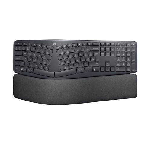 Logitech Ergo K860 toetsenbord RF-draadloos + Bluetooth US International Zwart RETURNED (refurbished) Logitech Ergo K860 toetsenbord RF-draadloos + Bluetooth US International Zwart RETURNED (refurbished)