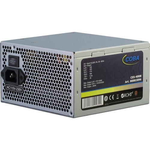 Inter-Tech Coba CES-400B 80+ power supply unit 400 W 20+4 pin ATX ATX Zilver BULK Inter-Tech Coba CES-400B 80+ power supply unit 400 W 20+4 pin ATX ATX Zilver BULK
