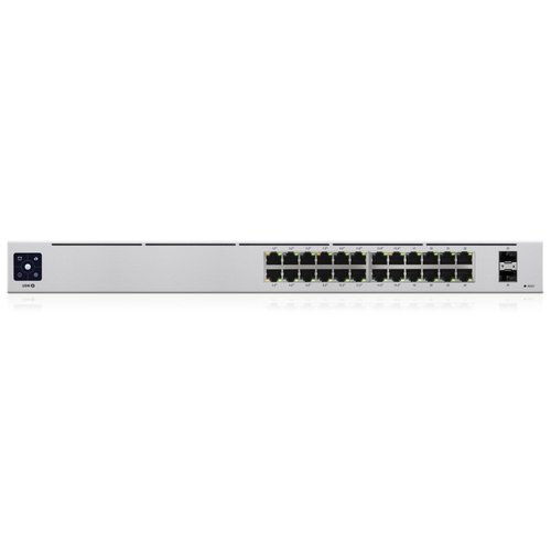 Ubiquiti Networks UniFi 24-Port PoE Managed L2/L3 Gigabit Ethernet (10/100/1000) Power over Ethernet (PoE) 1U Zilver Ubiquiti Networks UniFi 24-Port PoE Managed L2/L3 Gigabit Ethernet (10/100/1000) Power over Ethernet (PoE) 1U Zilver
