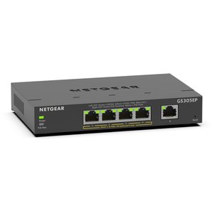 Netgear GS305EP Managed L2/L3 Gigabit Ethernet (10/100/1000) Power over Ethernet (PoE) Zwart