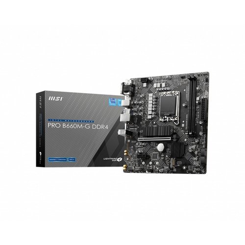 MSI PRO B660M-G DDR4 moederbord Intel B660 LGA 1700 micro ATX MSI PRO B660M-G DDR4 moederbord Intel B660 LGA 1700 micro ATX