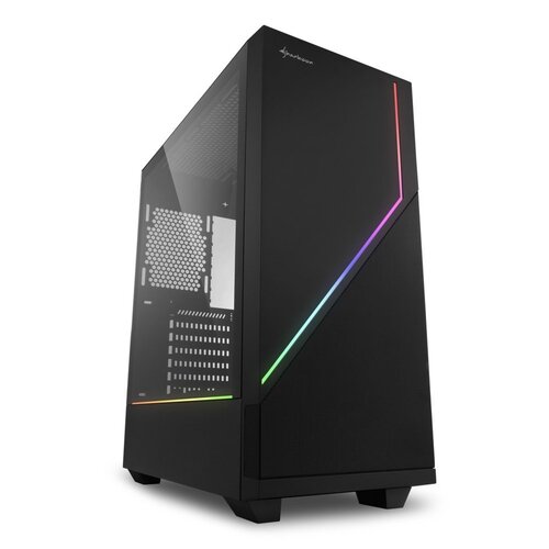 Sharkoon RGB FLOW Midi Tower Zwart Sharkoon RGB FLOW Midi Tower Zwart