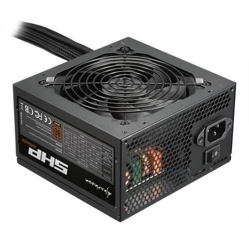 Sharkoon SHP Bronze power supply unit 500 W 20+4 pin ATX ATX Zwart Sharkoon SHP Bronze power supply unit 500 W 20+4 pin ATX ATX Zwart