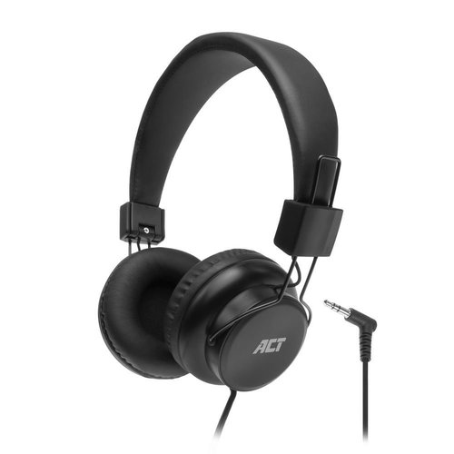 ACT AC9300 hoofdtelefoon/headset Hoofdtelefoons Bedraad Hoofdband Muziek Zwart ACT AC9300 hoofdtelefoon/headset Hoofdtelefoons Bedraad Hoofdband Muziek Zwart