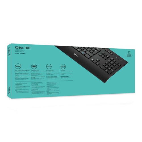 Logitech K280e toetsenbord USB QWERTY US International Zwart