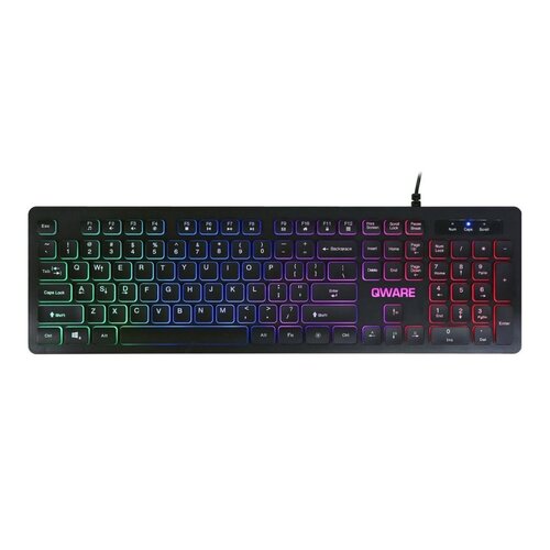 QWare QWARE Wired keyboard Kingston Zwart QWare QWARE Wired keyboard Kingston Zwart